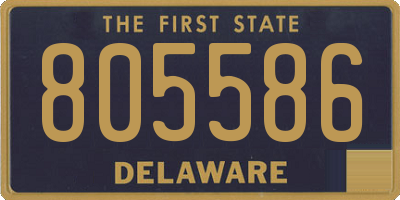 DE license plate 805586