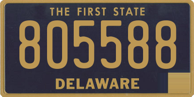 DE license plate 805588