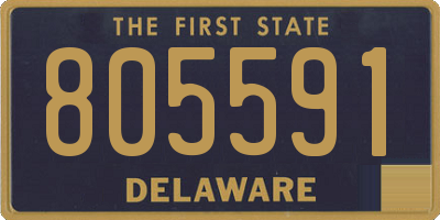 DE license plate 805591