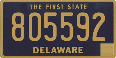 DE license plate 805592