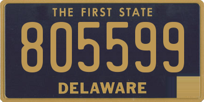 DE license plate 805599