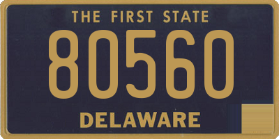 DE license plate 80560