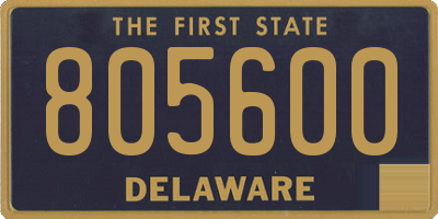 DE license plate 805600