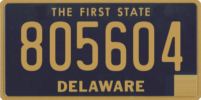DE license plate 805604
