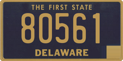 DE license plate 80561