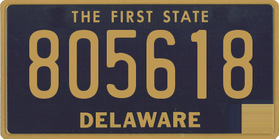 DE license plate 805618