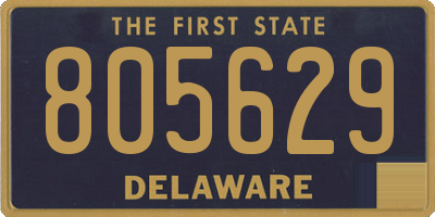 DE license plate 805629