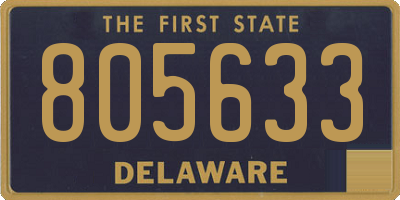 DE license plate 805633