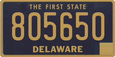 DE license plate 805650
