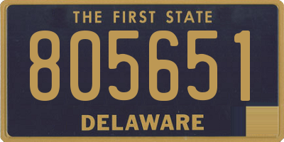DE license plate 805651