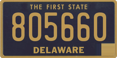 DE license plate 805660