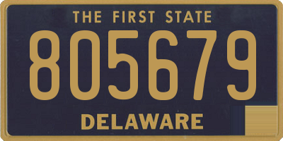 DE license plate 805679