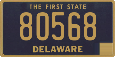 DE license plate 80568