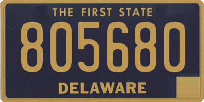 DE license plate 805680