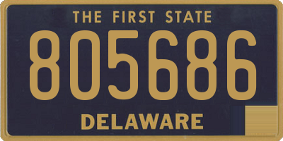 DE license plate 805686