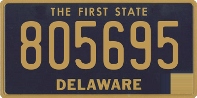 DE license plate 805695