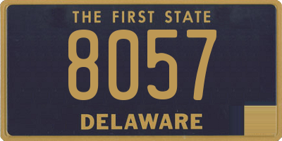 DE license plate 8057