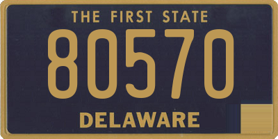 DE license plate 80570
