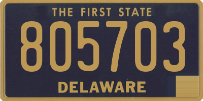 DE license plate 805703