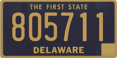 DE license plate 805711