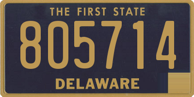 DE license plate 805714