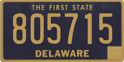 DE license plate 805715