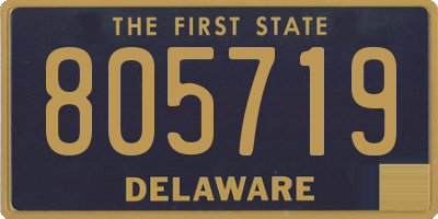 DE license plate 805719