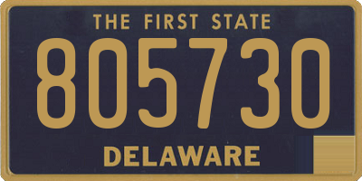 DE license plate 805730