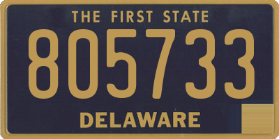 DE license plate 805733