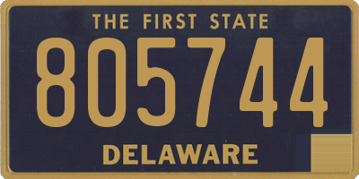DE license plate 805744