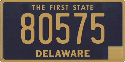 DE license plate 80575