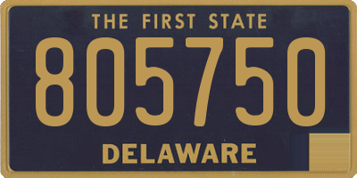 DE license plate 805750