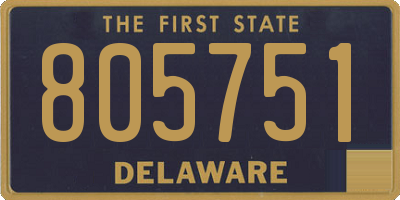 DE license plate 805751