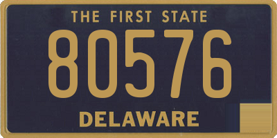 DE license plate 80576