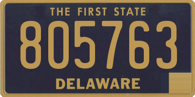 DE license plate 805763