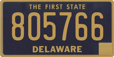 DE license plate 805766