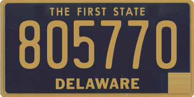 DE license plate 805770