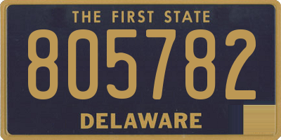 DE license plate 805782