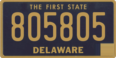 DE license plate 805805