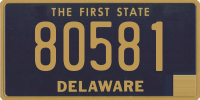 DE license plate 80581