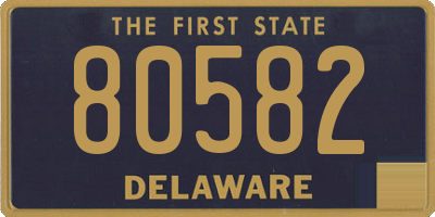 DE license plate 80582