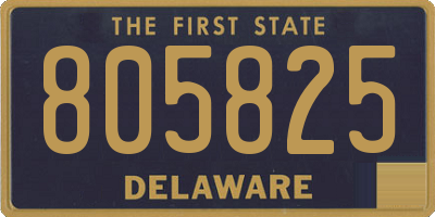 DE license plate 805825