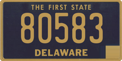 DE license plate 80583
