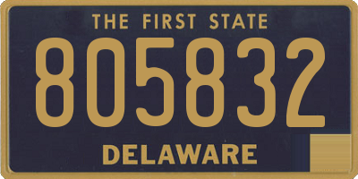 DE license plate 805832