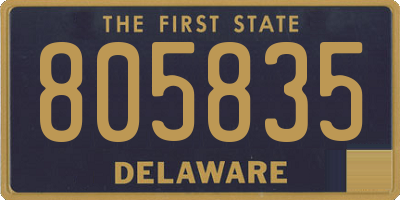 DE license plate 805835