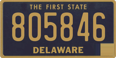 DE license plate 805846