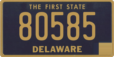 DE license plate 80585