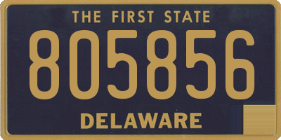 DE license plate 805856