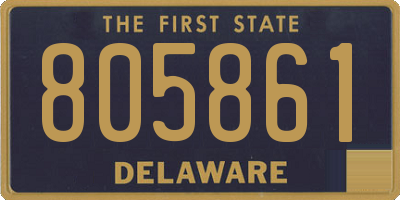 DE license plate 805861