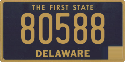 DE license plate 80588